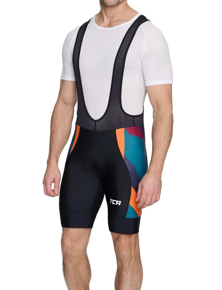 TCA Cuissard Vélo À Bretelles Homme Rembourré – Cuissard Cyclisme avec Poches Latérales – Séchage Rapide Route, Gravel & VTT