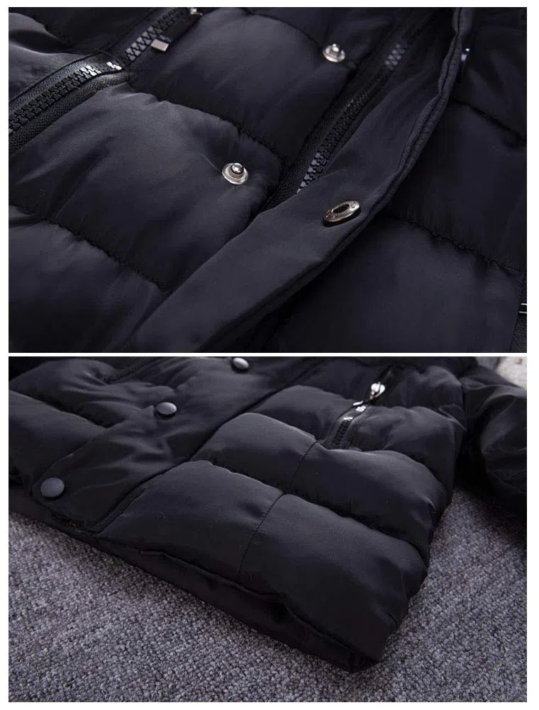 Manteau Duffel-Coat Hiver pour Bébé Garçon Fille à Capuche Blouson Epaisse Chaud Hoodies 1-7 Ans