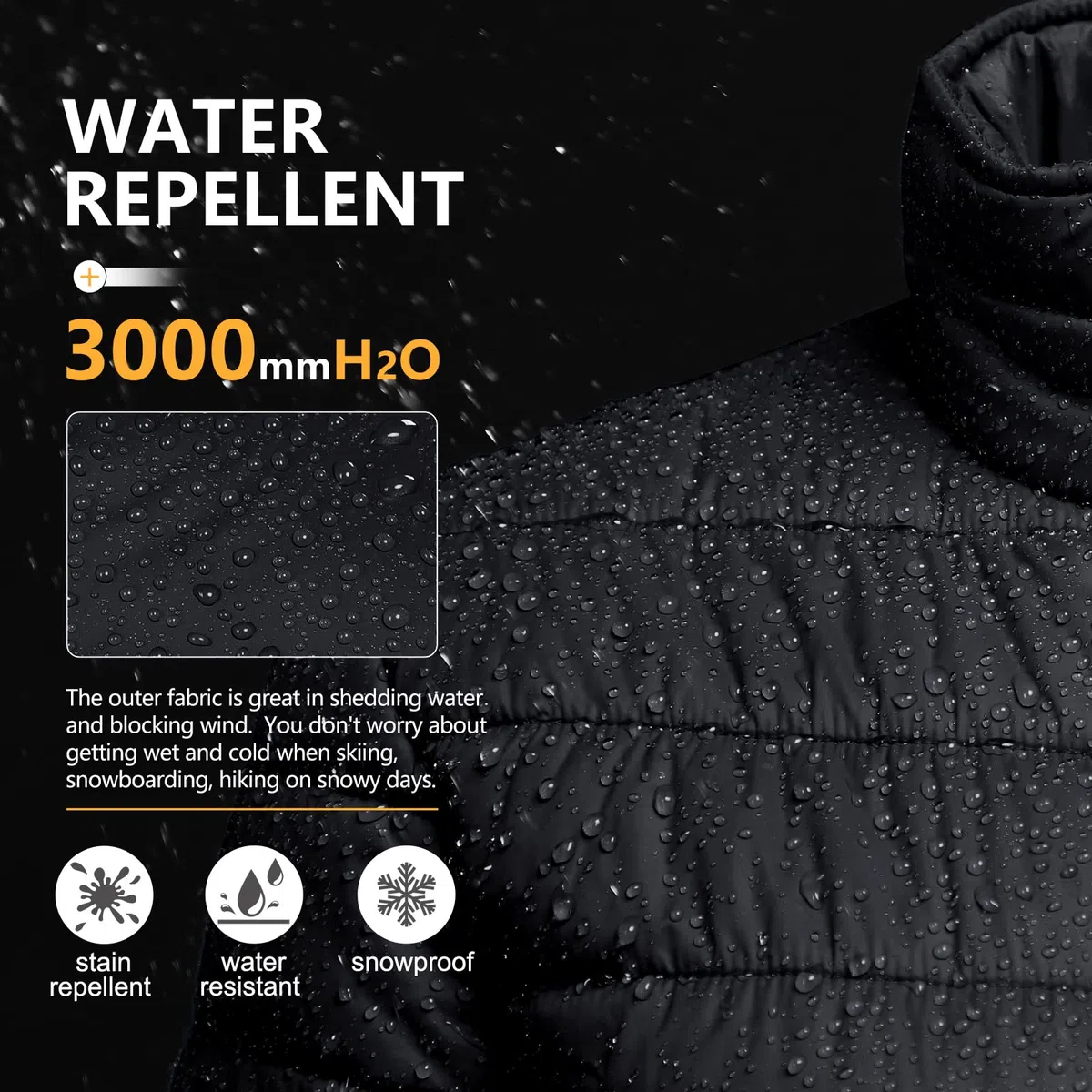Outdoor Ventures Veste matelassée légère et chaude pour femme - Veste matelassée douce - Pour les loisirs, la randonnée, les voyages, l'extérieur