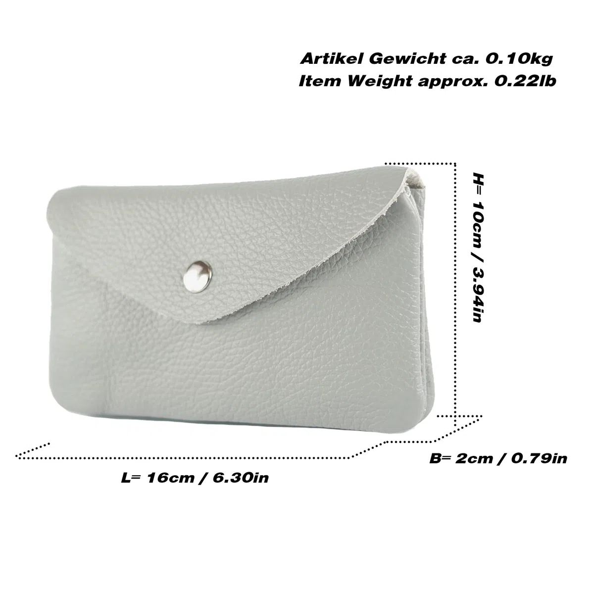 modamoda de P11 Portefeuille en cuir pour femme 16x10 cm, Fabriqué à la main en Italie, m