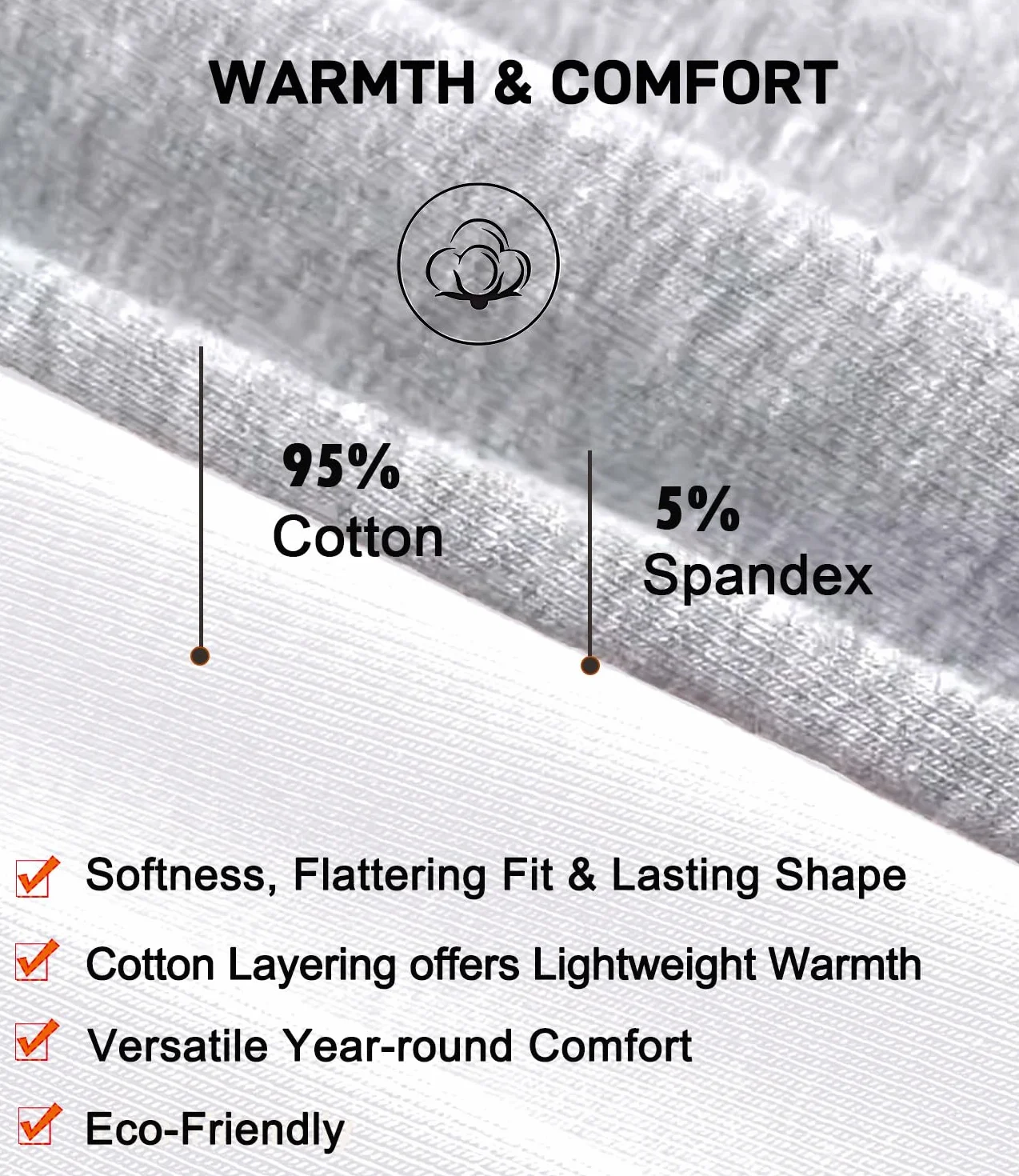 wirarpa sous Vetement Thermique Femme Légers Ensemble Haut Manches Longues et Pantalon