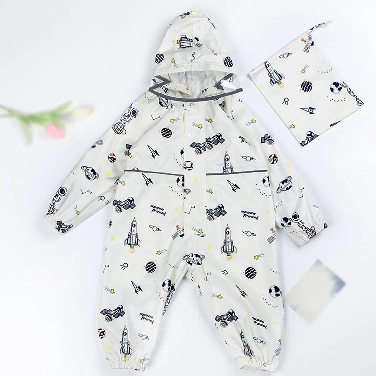 Générique Imperméable Enfant, Imperméables Filles Vêtement Pluie Capuche Poncho Combinaison Outdoor Manteau Réutilisable Incontournable Sèche Lavable