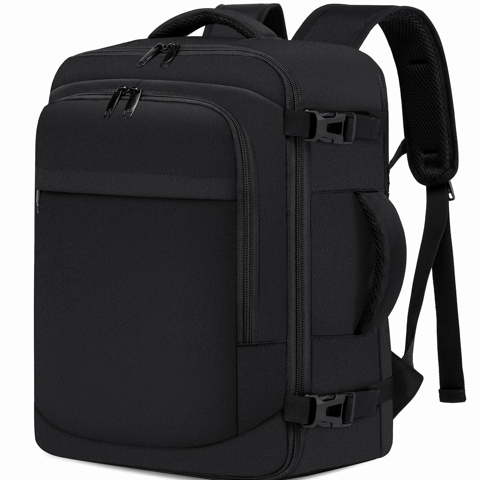 ENZOSUM Bagage Cabine 40x30x20 Sac à Dos Voyage Sac Cabine Avion 40x30x20 pour Ryanair,Wizzair 24L Bagage à Main Homme Femme Sac à Dos pour Ordinateur Portable Noir