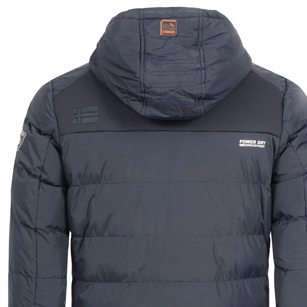 Geographical Norway Hommes Veste Matelassée Veste d'hiver à Capuche – Doublé Chaud Anorak - Extérieur Ski Snowboard Veste A Capuche pour l'hiver/Automne dans Bundle avec UD Bonnet
