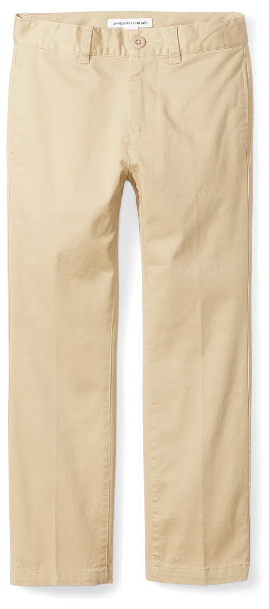 Amazon Essentials Garçon Pantalon Chino Coupe Droite Uniforme