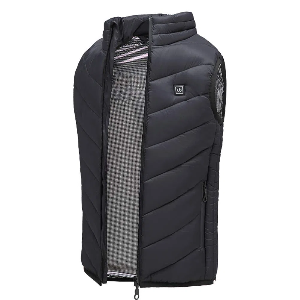 Veste chauffante USB pour enfant - Veste chauffante électrique - 3 - Température réglable - Lavable - Pour extérieur, moto, chasse, camping, ski, randonnée