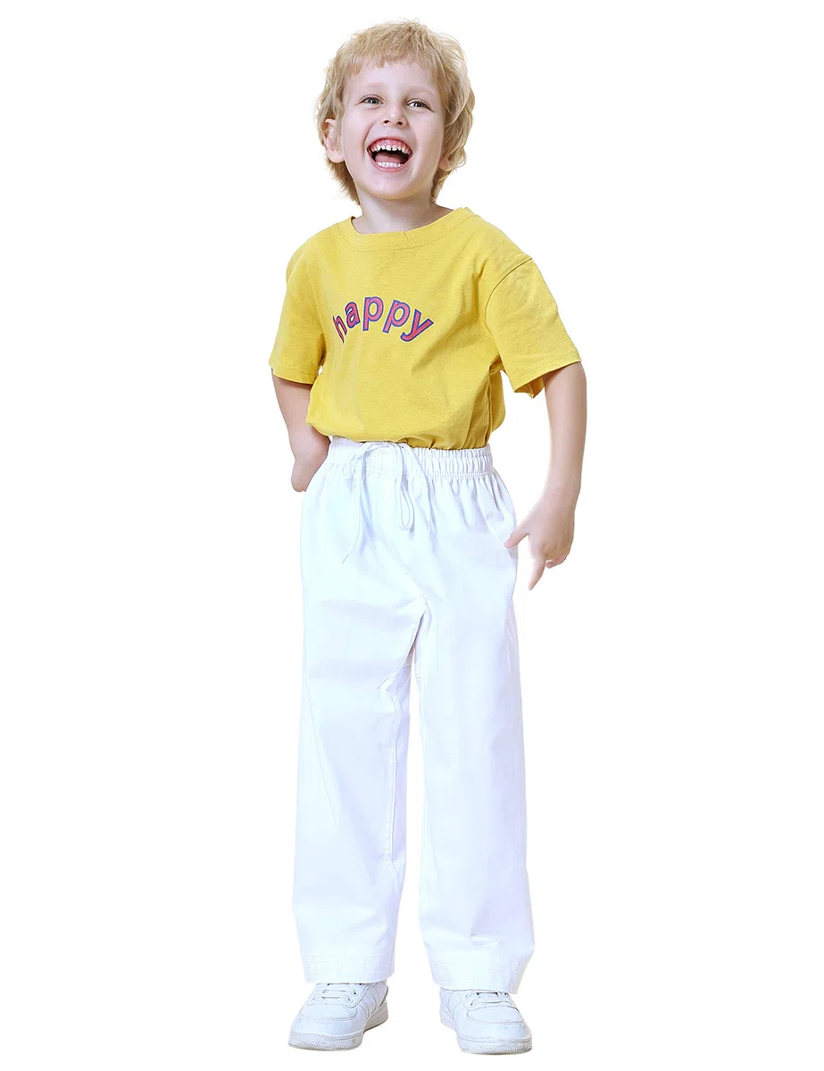 TOPTIE Pantalons de karaté pour Adultes et Enfants, Pantalons Art Martiaux, Kimonos de karaté pour élèves