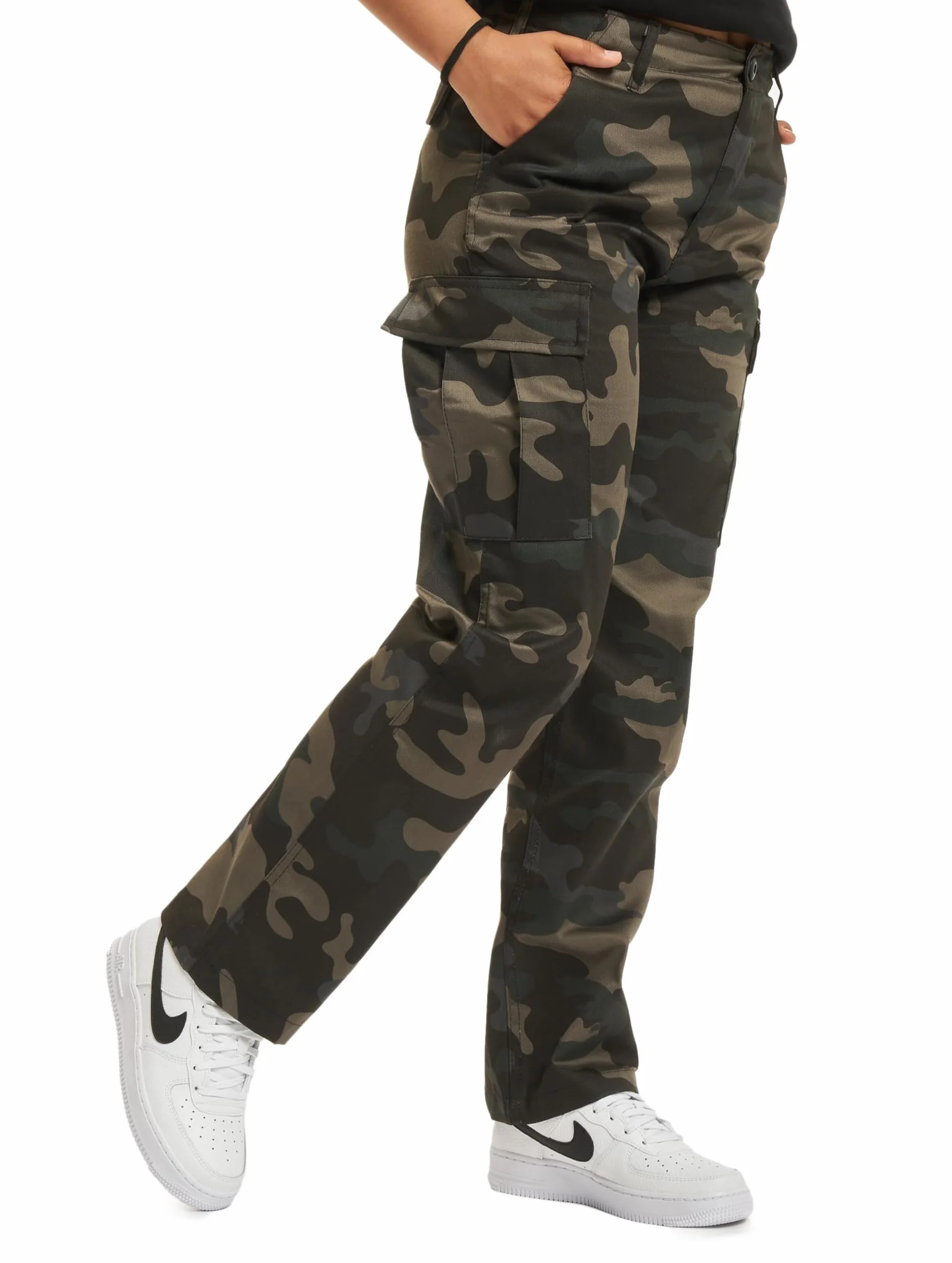 Brandit Pantalon Ranger Enfant Homme Cargo Noir