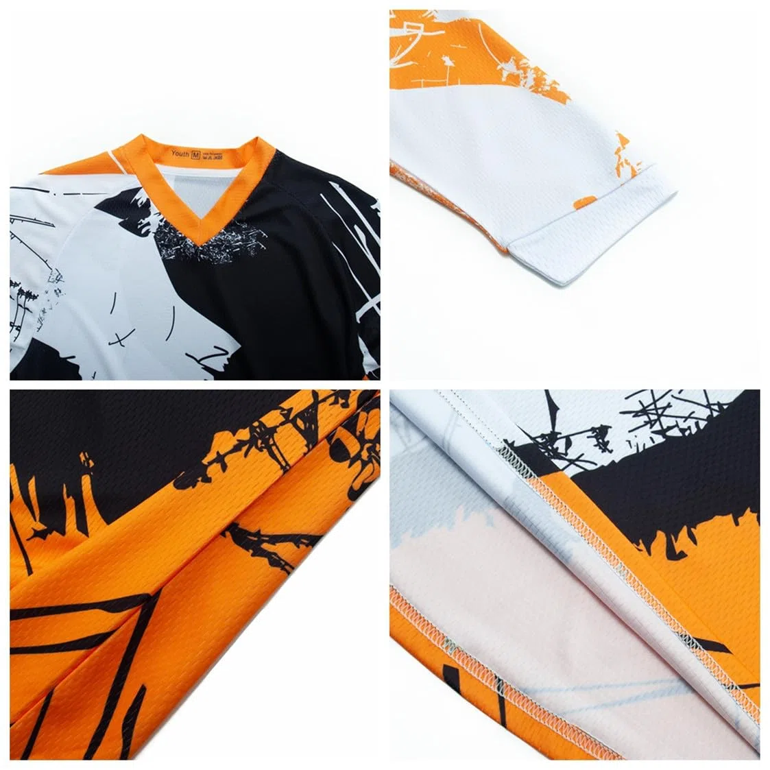 Maillot de cyclisme à manches longues pour enfants VTT motocross