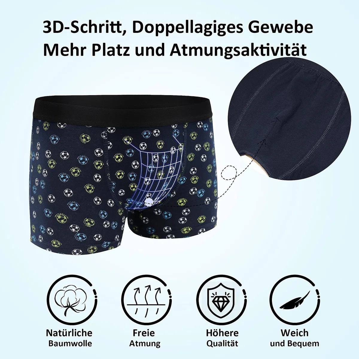 (Lot de 12 Boxer Enfant - Boxers Confortables pour Enfants - sous-Vêtements pour Garçons Riches en Coton 6-18 Ans