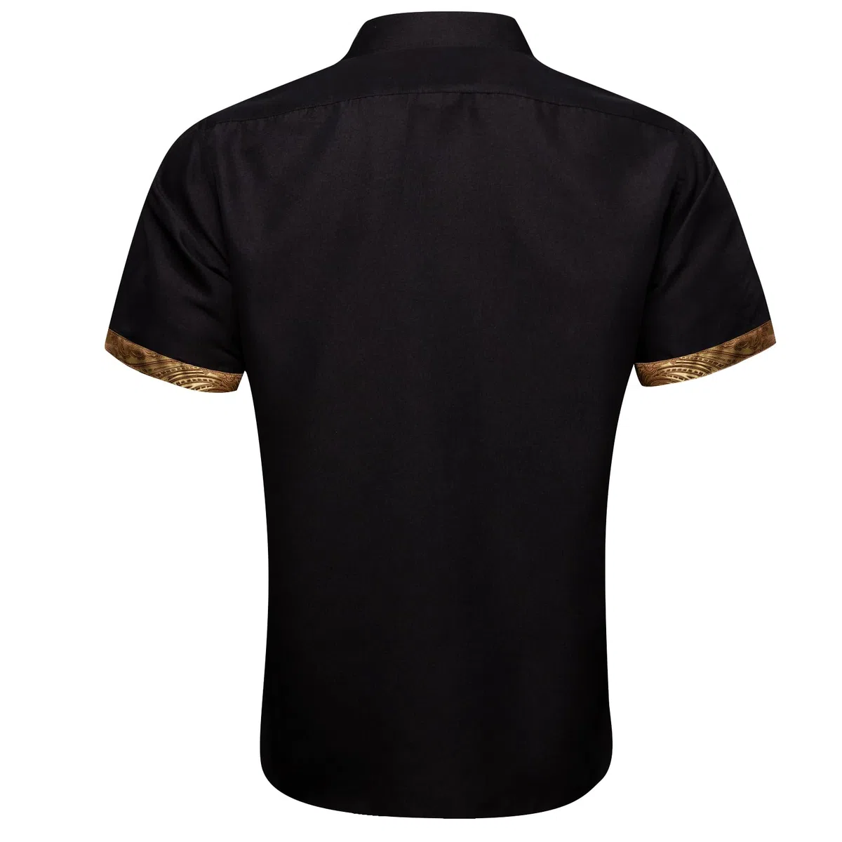 Barry.Wang Chemise à manches courtes boutonnée pour homme - Style formel - Décontracté - Coupe contrastée - Pour l'été, le travail, le mariage, le yacht