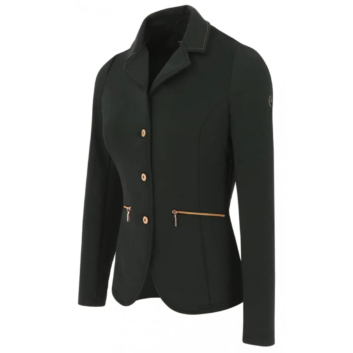 EQUITHEME Veste de Concours Athens- Femme - Couleurs - Noir, Taille Française - 46