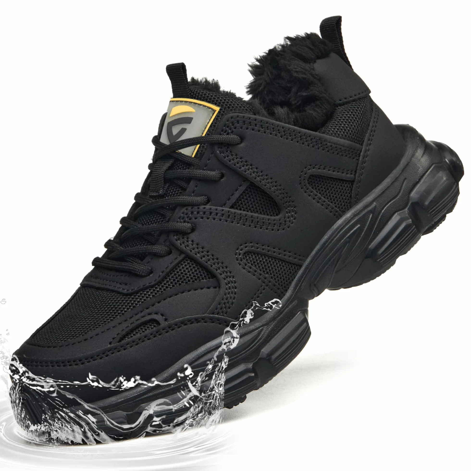 KOIFISH Chaussures de Sécurité Femme Hiver Imperméable Basket de Securite Confortable Chaudes Chaussures de Travail Embout Acier Antidérapante