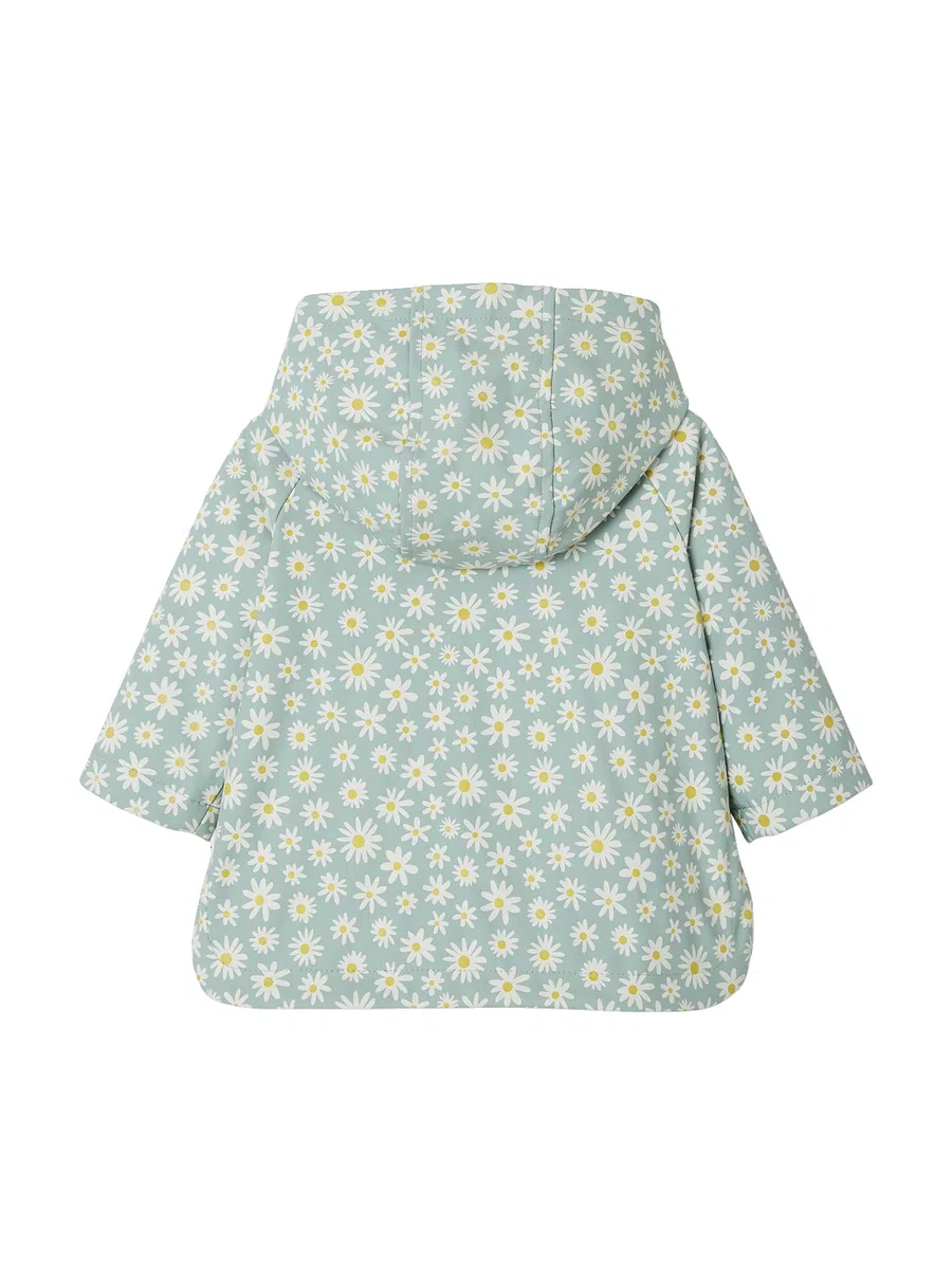 VERTBAUDET Ciré bébé fille à capuche vert céladon imprimé 12M(74CM)