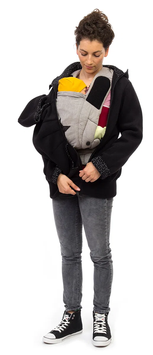 Viva la Mama AHOI Veste kangourou pour bébé en polaire