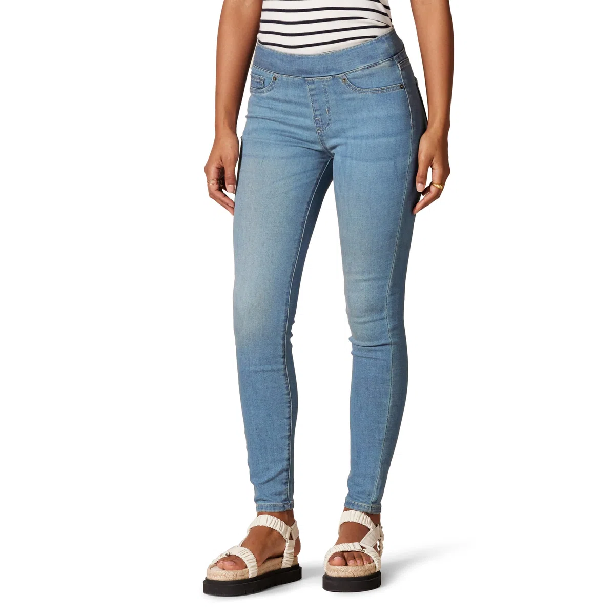 Amazon Essentials Femme Jegging Facile à Enfiler Extensible Taille Mi-Haute - Couleurs abandonnées