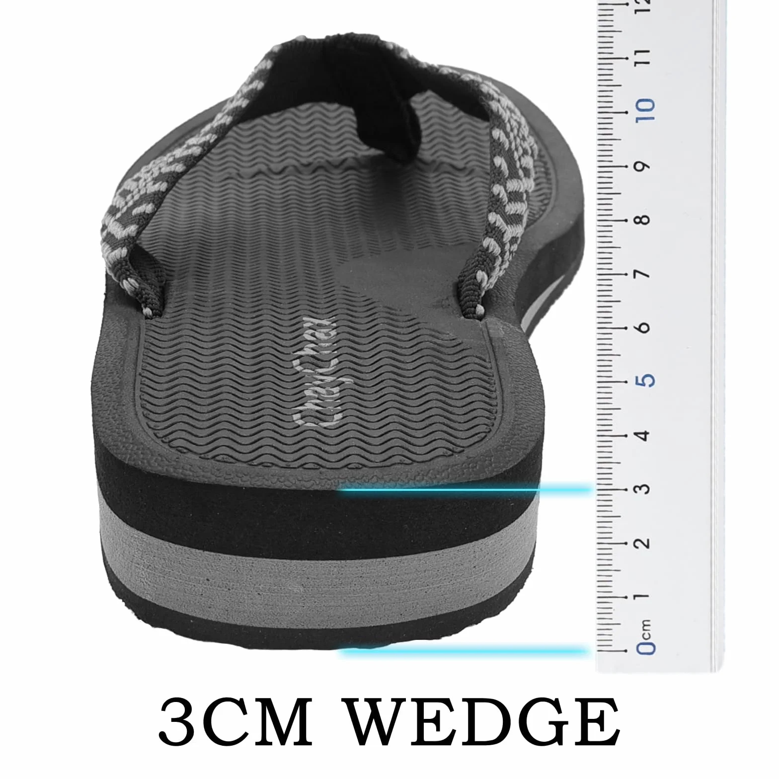 ChayChax Thongs Femme Compensées Sandales de Plage Légères Chaussons d'été Pantoufles Antidérapantes