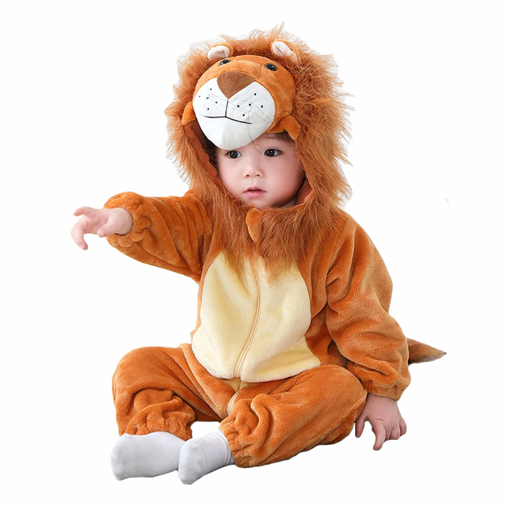 Capuchon de bébé unisexe Combinaison de style animal pour bébé Vêtements d'Halloween pour bébés