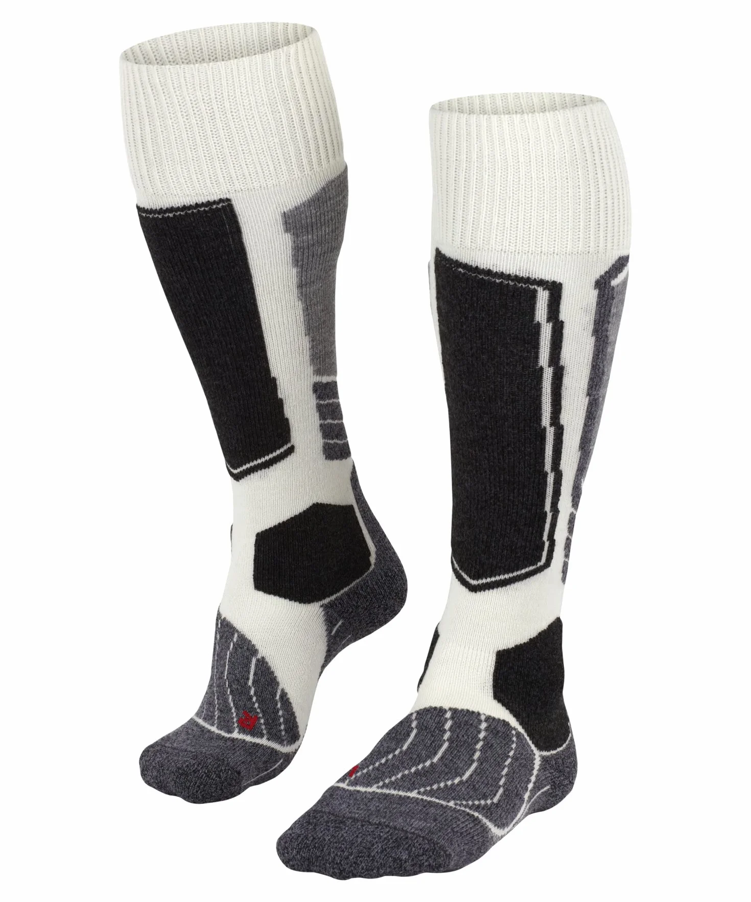 FALKE femme SK1 chaussettes de ski rembourrage ultra épais renforts aux tibias chaudes respirantes séchage rapide régulation climatique anti-odeur laine fil fonctionnel 1 paire