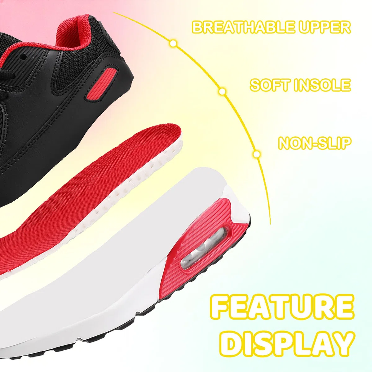Baskets Garçon Respirant Enfant Chaussures de Course Running Sport Jogging Chaussures de Sports en Salle Fille Low Top Legere Athlétique Sneakers