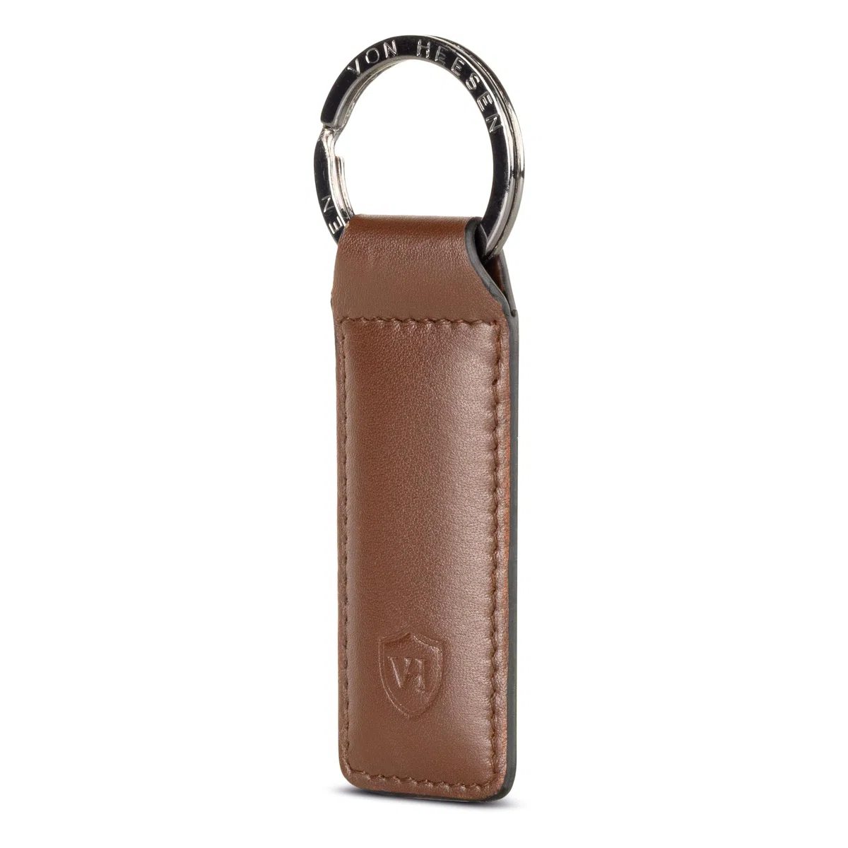 VON HEESEN® Porte-clés en cuir. - Marron - Taille Unique