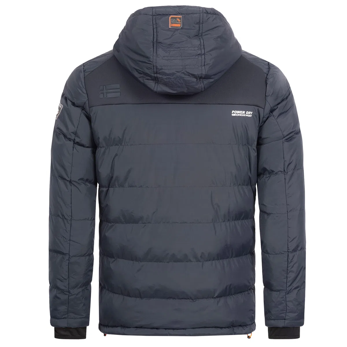 Geographical Norway Hommes Veste Matelassée Veste d'hiver à Capuche – Doublé Chaud Anorak - Extérieur Ski Snowboard Veste A Capuche pour l'hiver/Automne dans Bundle avec UD Bonnet