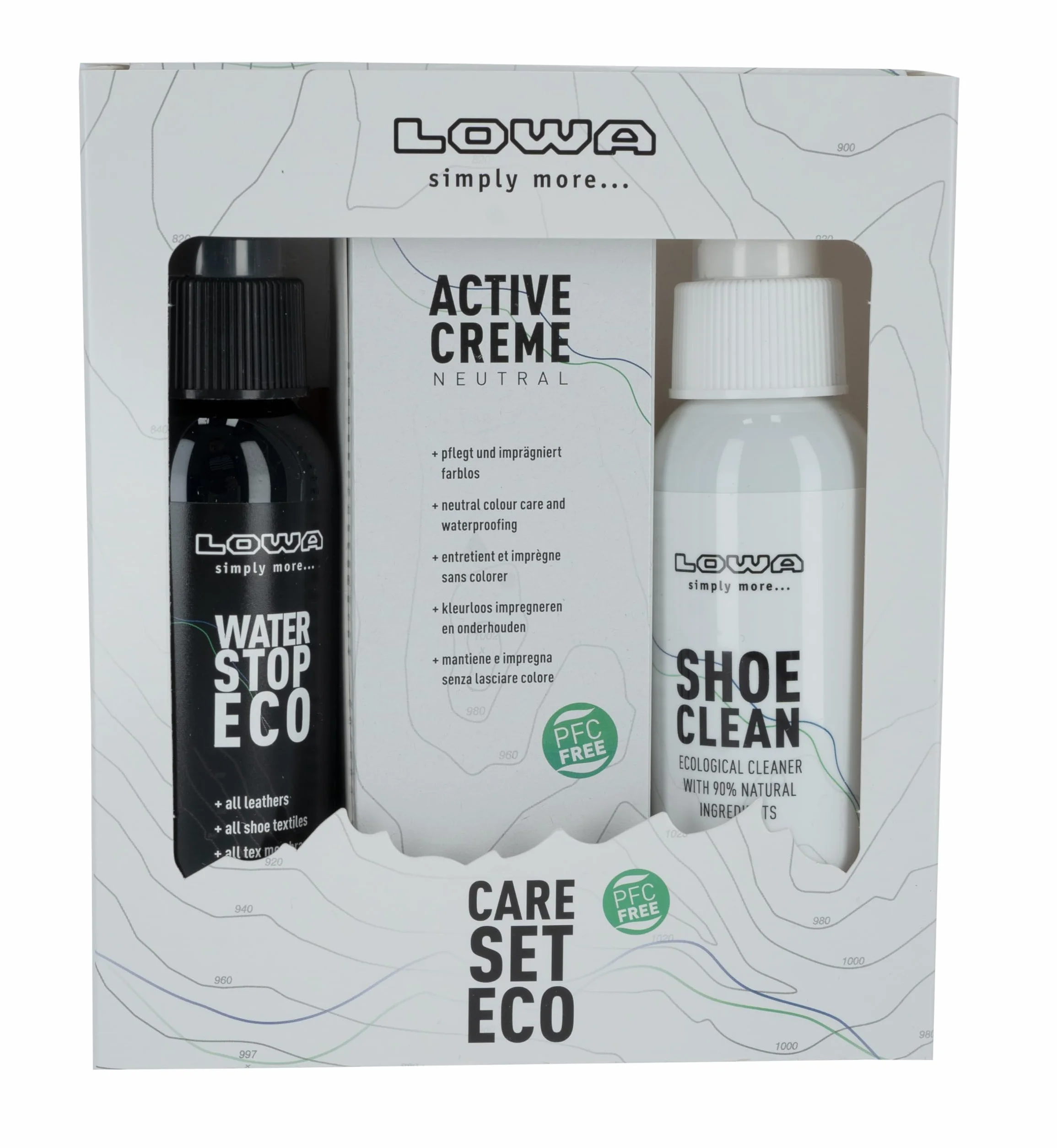 LOWA CARE Kit d'entretien pour chaussures Eco, transparent, m