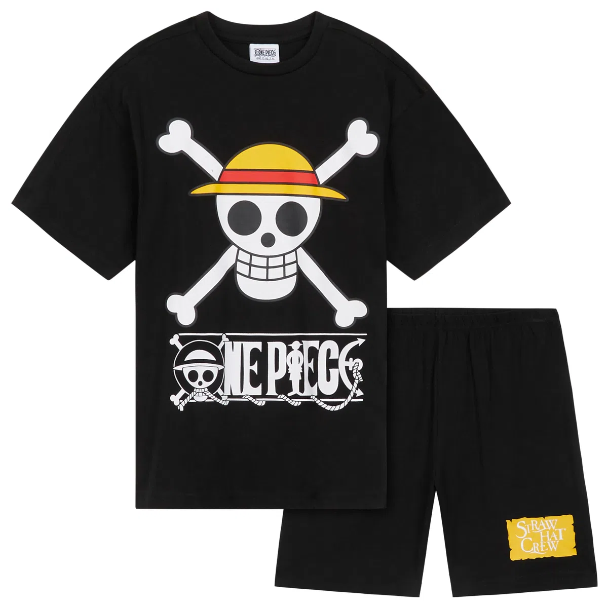 One Piece Ensemble de Pyjama, T-Shirt et Short Ensemble Garcon