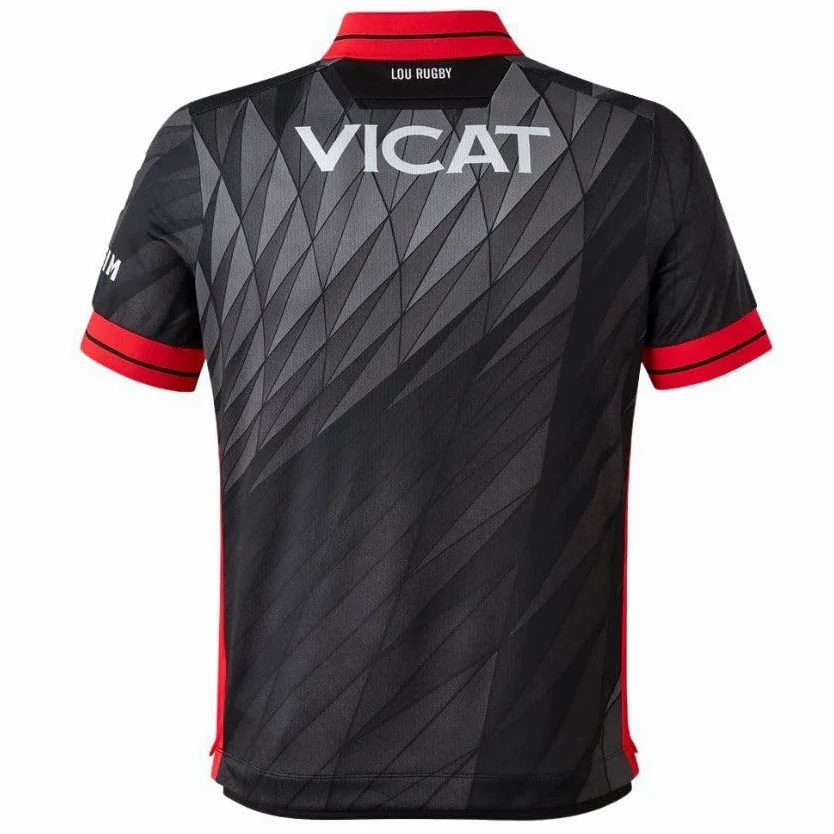 Maillot Enfant Rugby Lyon Lou Rugby Domicile, Noir