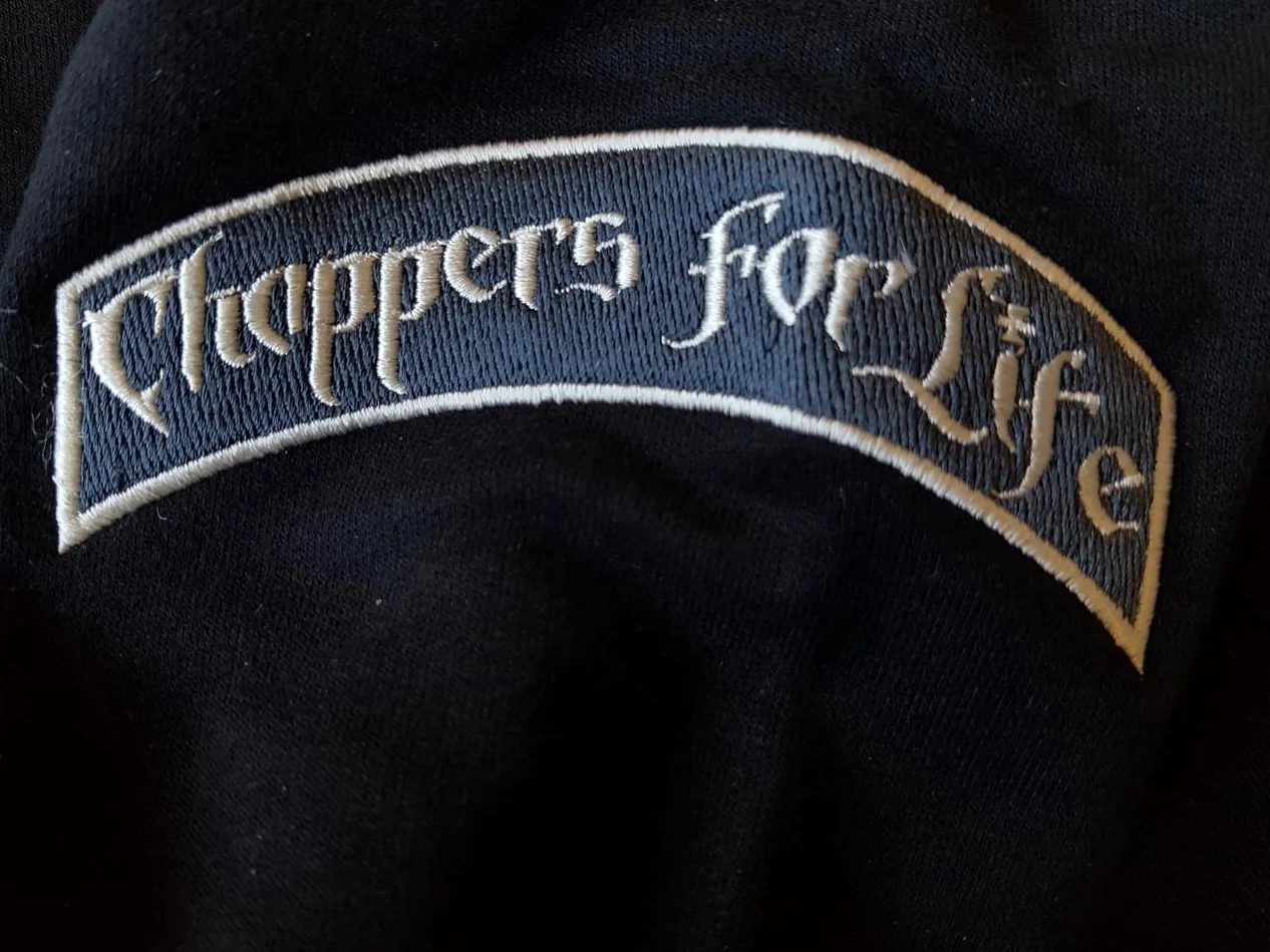 West Coast Choppers Hoodie Cross Panel Zip Black