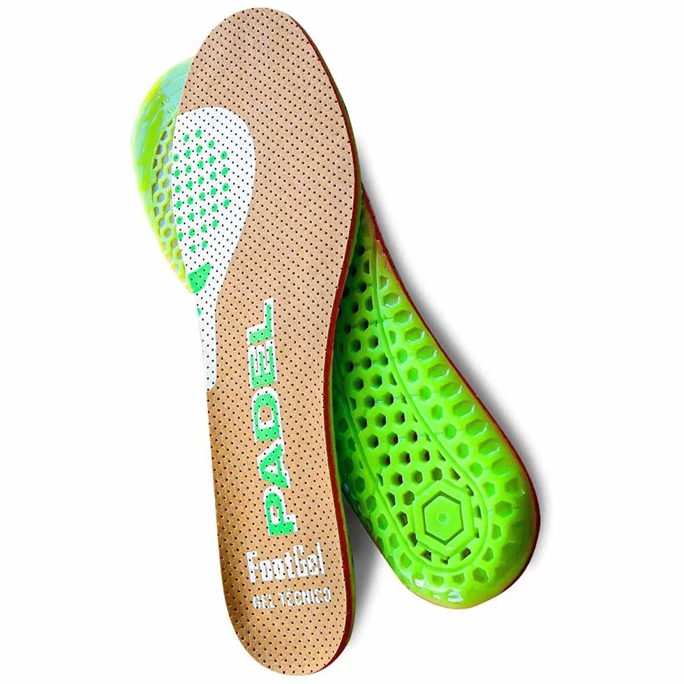 Semelle Padel | Semelles Gel Sport Homme/Femme Respirantes et Confortables | Stabilisent, Aident à Prévenir les Blessures et les Douleurs aux Pieds, Genoux et Lombaires | Tailles 39-42