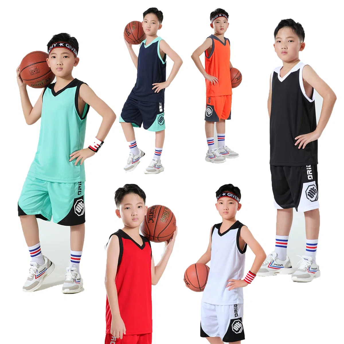 Personnalisé Maillot De Basket Enfant Homme Nom Numéro Débardeur et Ensemble Court Ensemble Basketball Enfant