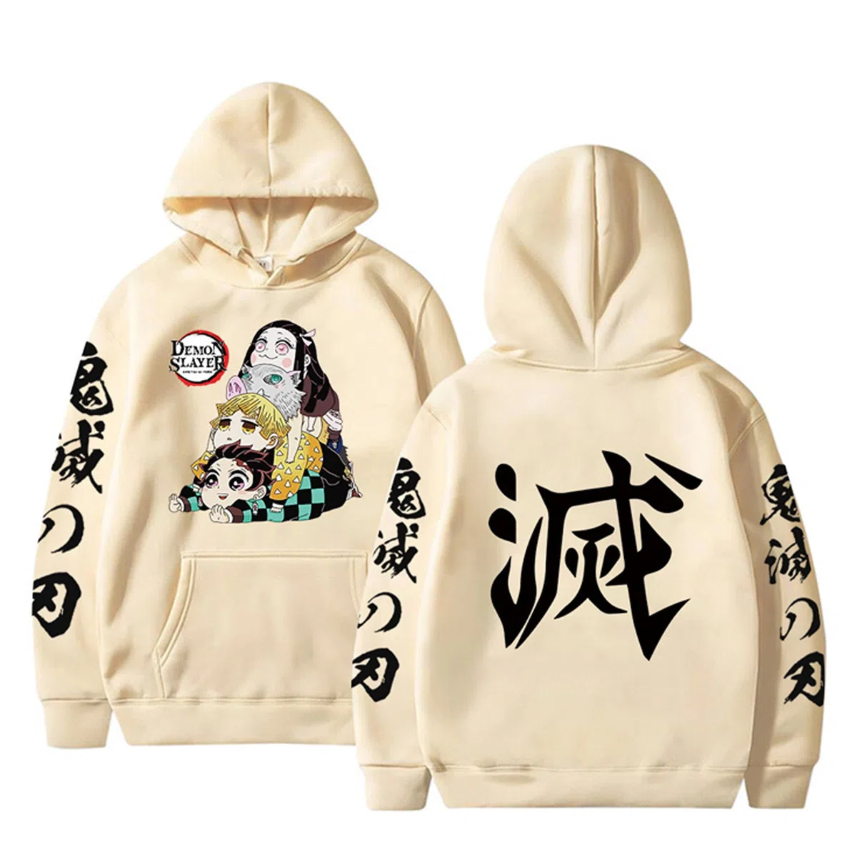 Anime Sweat à Capuche imprimé Hommes Femmes Harajuku Pullover à Manches Loog Unisexe décontracté