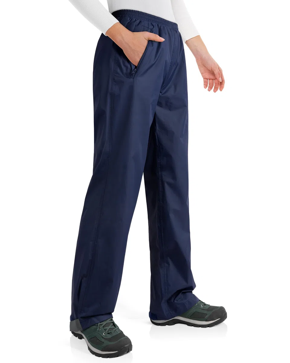 33,000ft Pantalon imperméable pour femme - Coupe-vent - Léger - Pour la marche, la randonnée