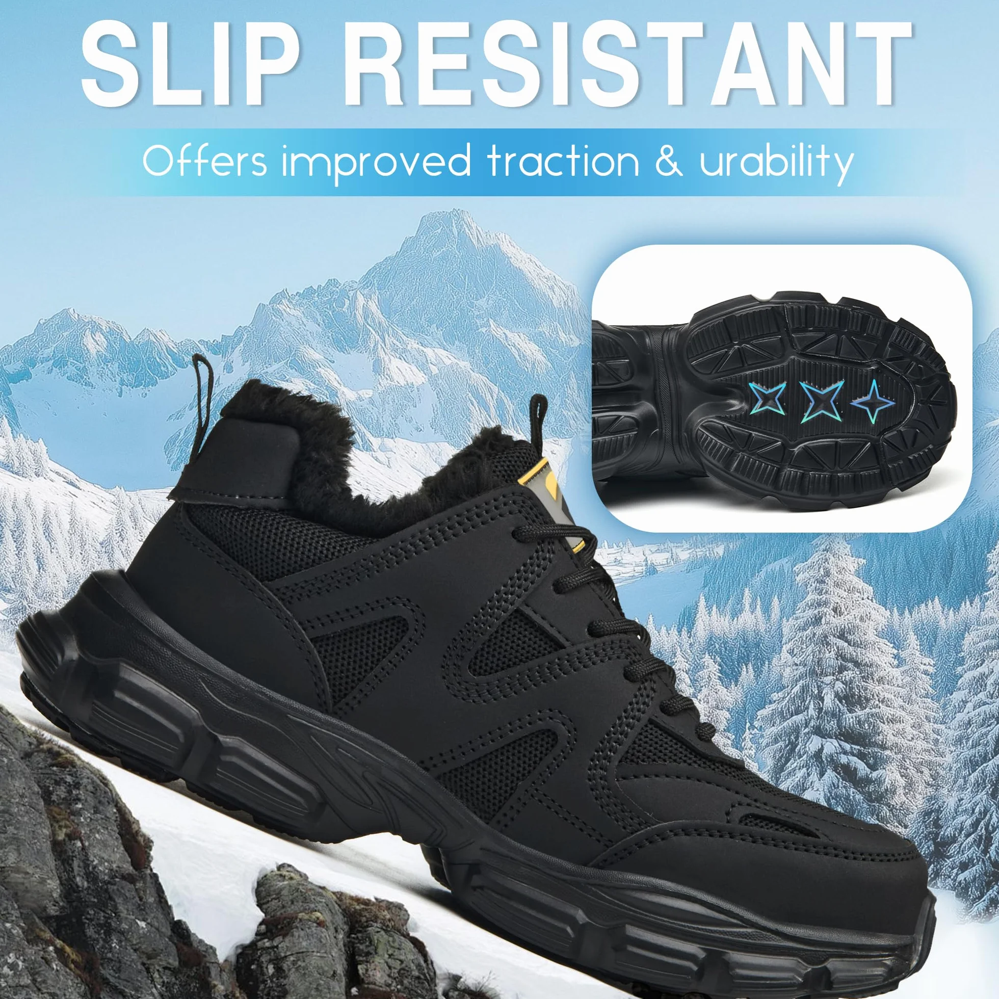 KOIFISH Chaussures de Sécurité Femme Hiver Imperméable Basket de Securite Confortable Chaudes Chaussures de Travail Embout Acier Antidérapante