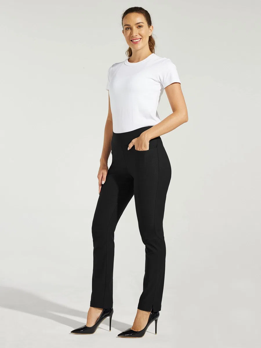 WILLIT Pantalon de golf stretch pour femme - Séchage rapide - Imperméable
