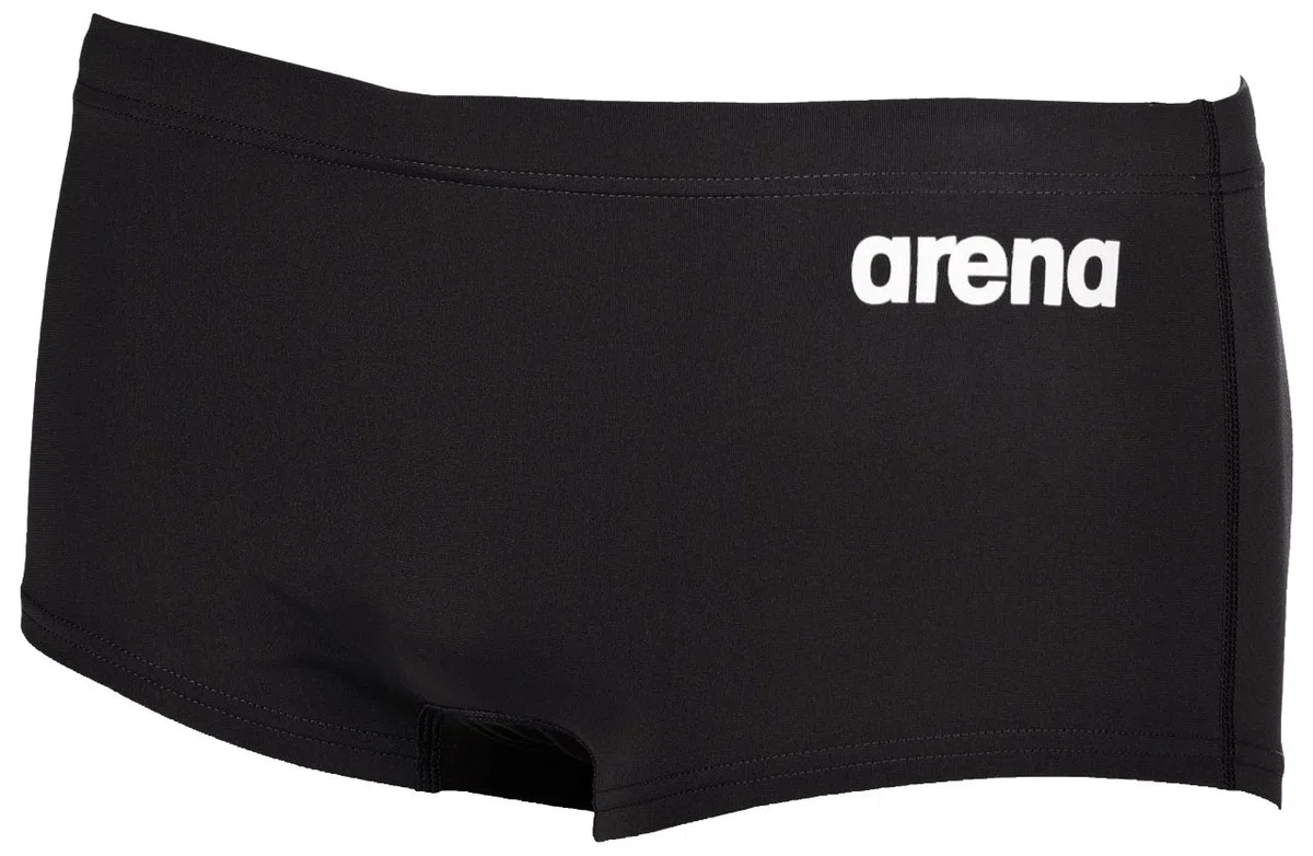 arena Solid Squared Short Short de Bain Court Solid pour Hommes, Maillot de Bain en Tissu MaxLife à Séchage Rapide avec Résistance Maximale au Chlore et Protection UV50 Homme