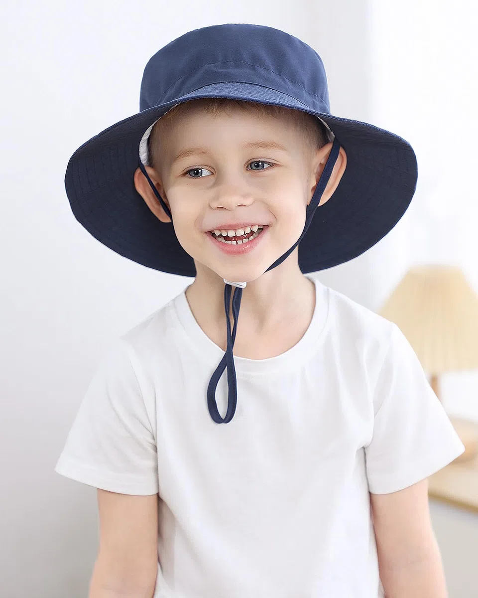 Adorel Chapeau Soleil Bob Été Anti UV Enfant Lot de 2
