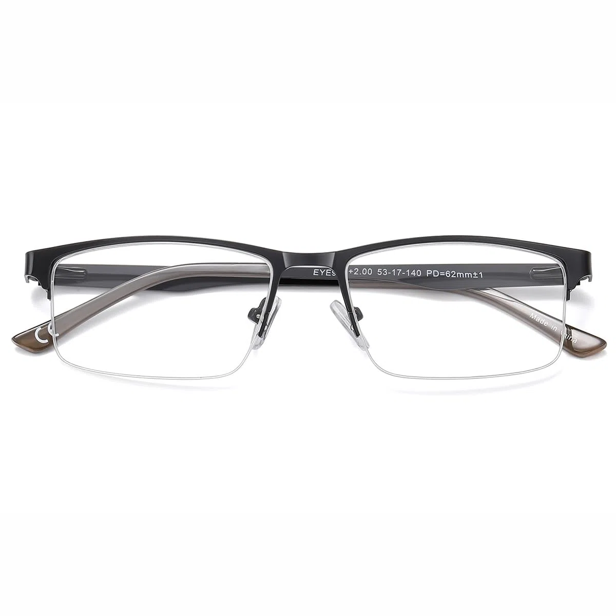 Eyecedar Amcedar 5 Paires Lunettes de Vue Lecture Hommes Rectangulaire style de cadre Acier Inoxydable Materiaux