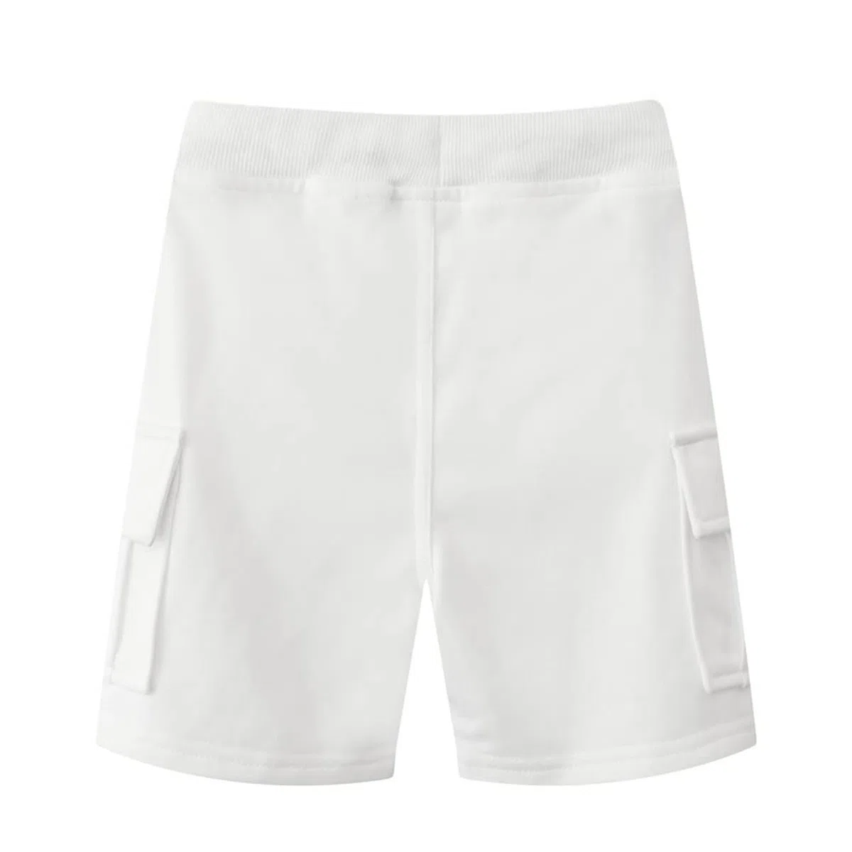 Short Enfant Garçon Eté Pantalon Court Bermuda en Coton Taille Elastique Short Poches Cargo Poids léger 6-12 Ans