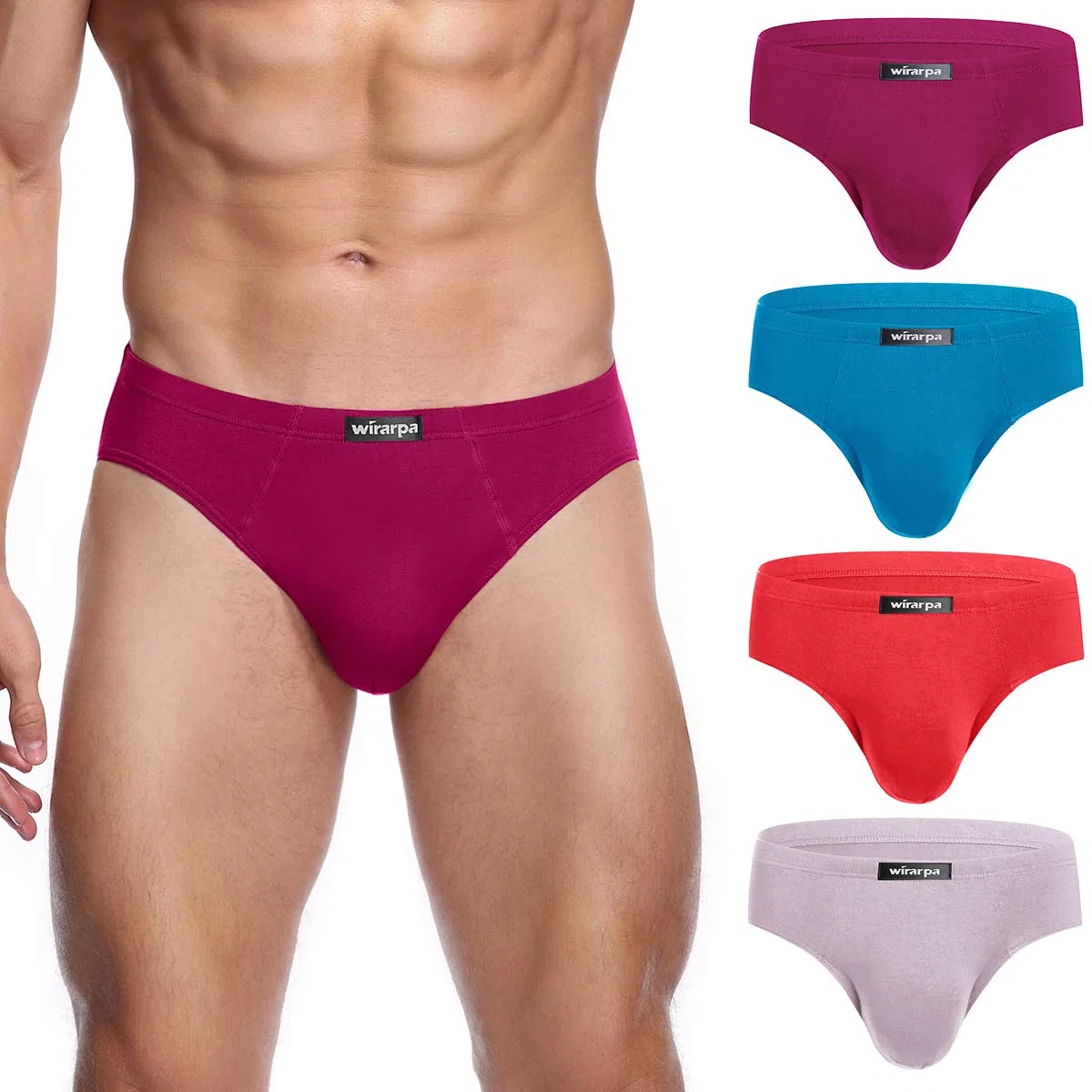 wirarpa Slip Homme Elasticité Microfibre sous Vetement Taille S-XXXL