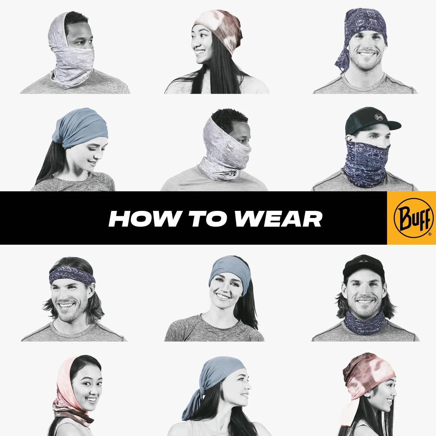 Buff Unisex Anawhata Khaki Fashion Scarf