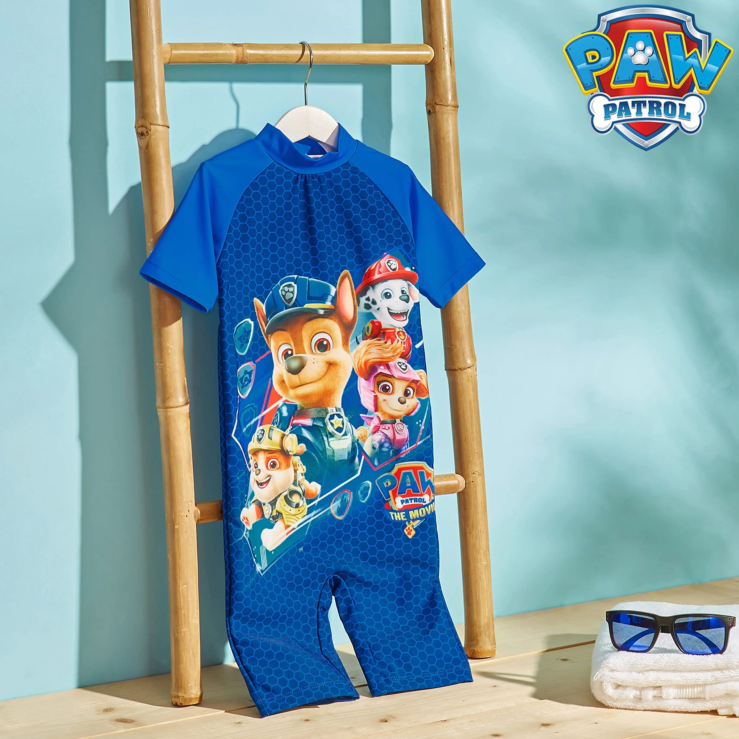 Paw Patrol Maillot de Bain Garçon Pat Patrouille Combinaison Piscine Une Pièce