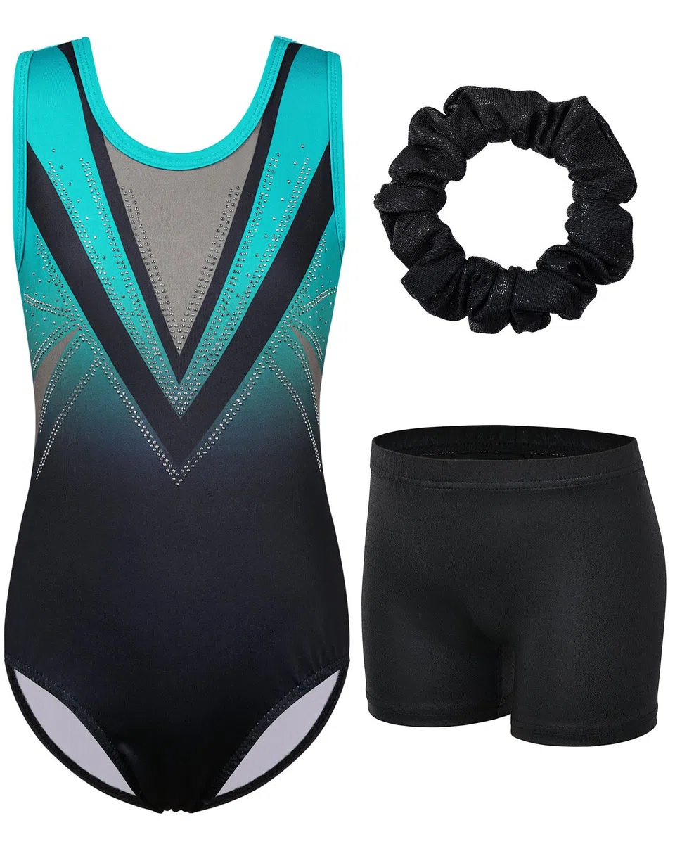 Fille Justaucorps Gymnastique Danse Classique sans Manches