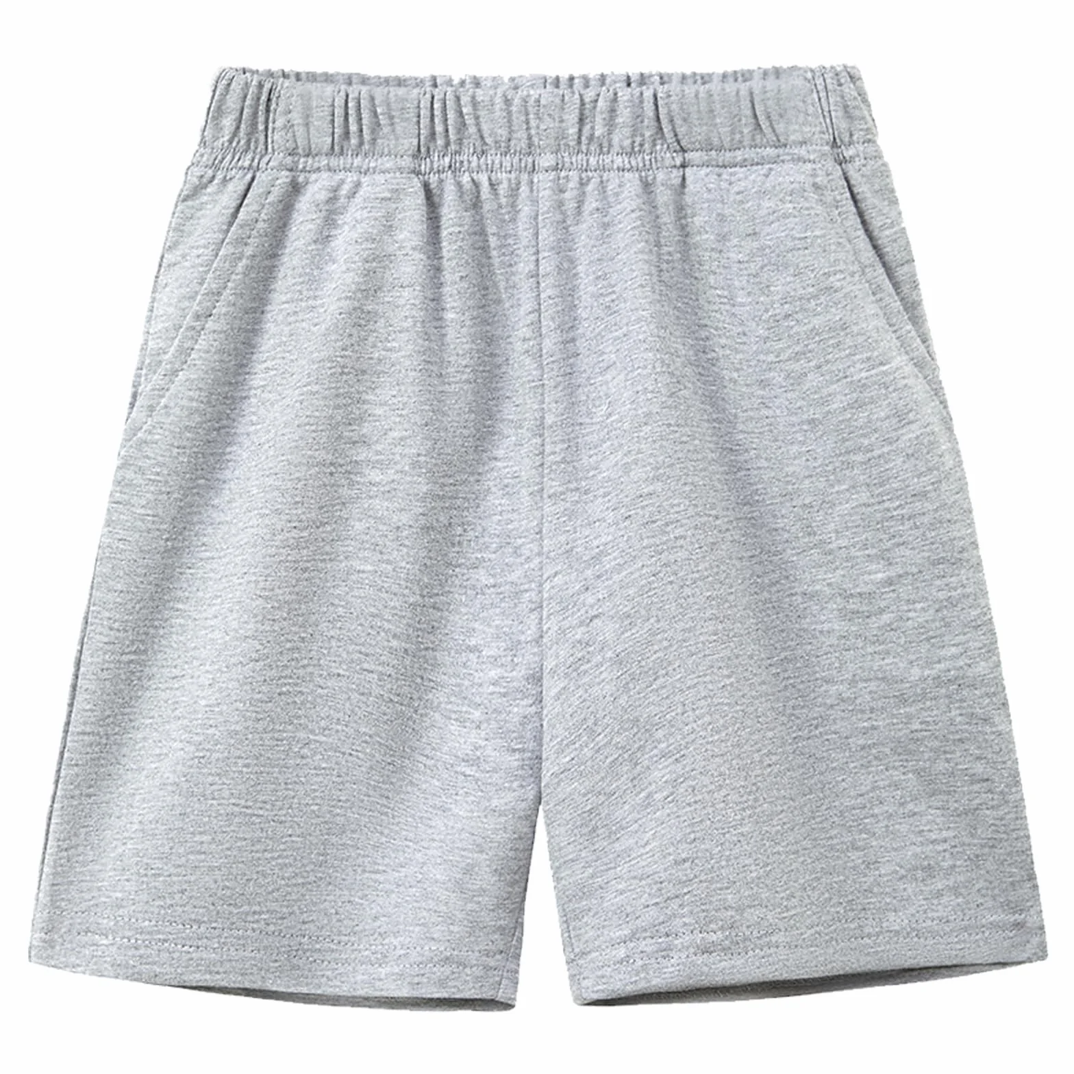 Short Enfant Garçon Shorts et Bermudas en Coton Taille Élastique, 2 Poches, Lot de 3