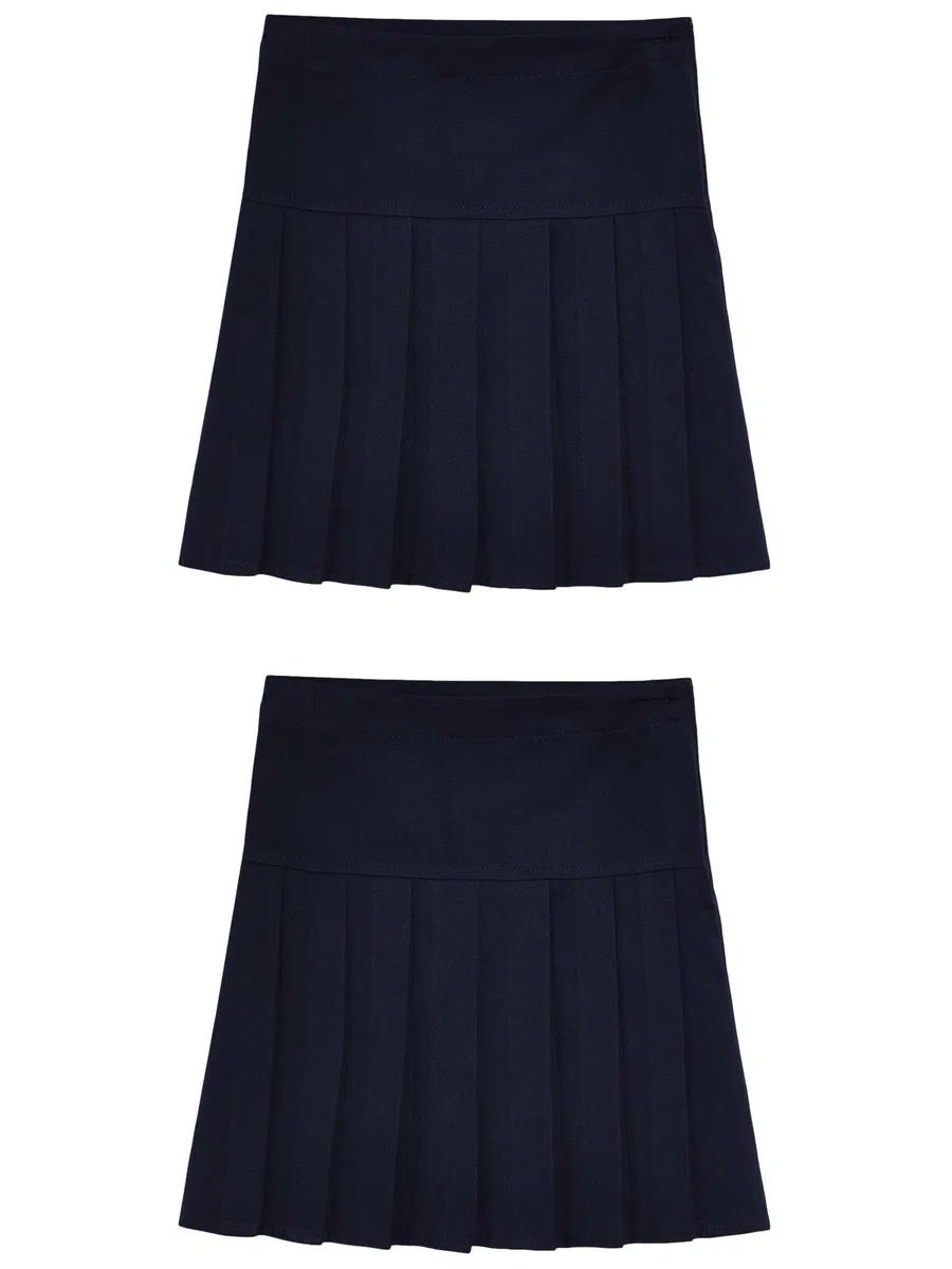NEXT Fille Jupe d’école plissée à Taille Classique, Lot de 2