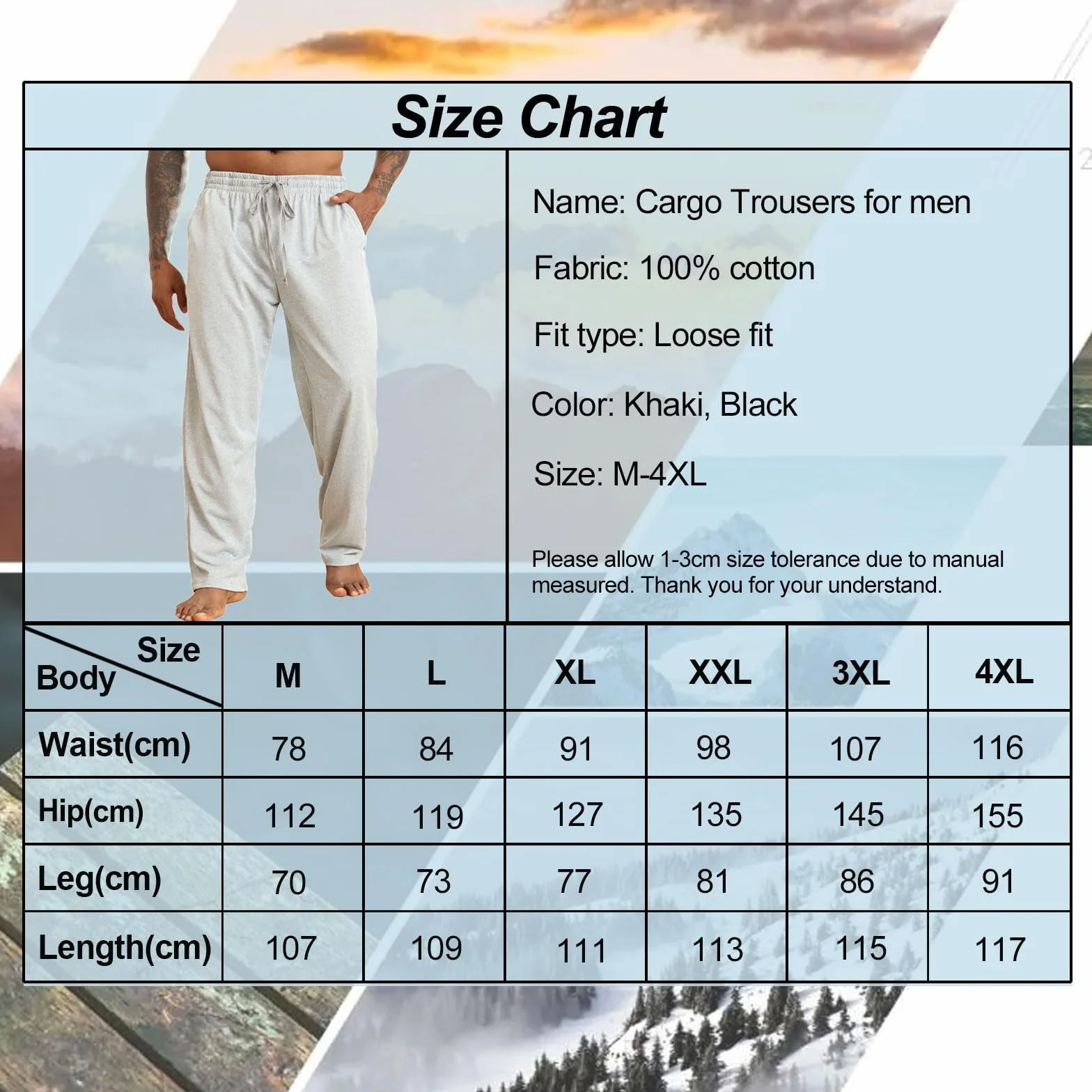 Halfword Pantalons de Sport Homme Jogging Loisirs Pantalon Survêtement Coupe Ample Poches Course à Pied