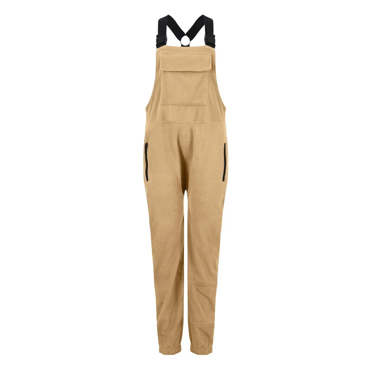 Salopette en Polaire pour Femme, Bretelles réglables, Pantalon de Ski Chaud pour l'hiver, Combinaison Cargo Ample en Polaire