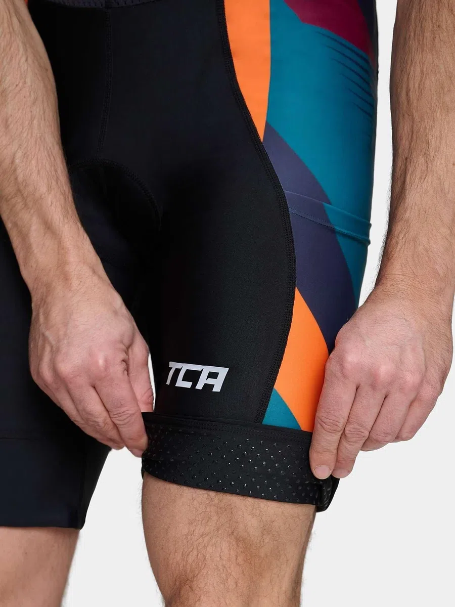 TCA Cuissard Vélo À Bretelles Homme Rembourré – Cuissard Cyclisme avec Poches Latérales – Séchage Rapide Route, Gravel & VTT