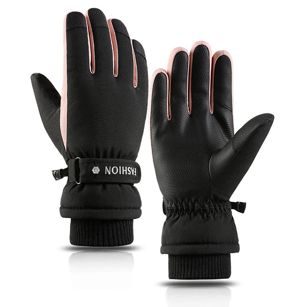 Gants thermiques d'hiver pour femme, gants de ski pour écran tactile, gants antidérapants pour le cyclisme, la conduite, la course à pied, le camping, la randonnée